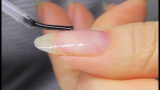 JAK UTWARDZIĆ ŻELEM NATURALNE PAZNOKCIE  NATURAL NAIL OVERLAY WITH GEL [upl. by Nennahs75]