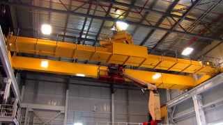 40 ton Overhead Crane Fast motion Installation amp Test [upl. by Sawyere67]