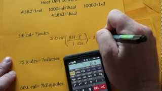 Heat amp Energy Unit Conversions [upl. by Ativahs]