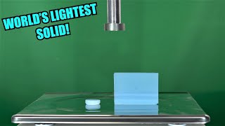 How Strong is Aerogel Hydraulic Press Test [upl. by Kliber]