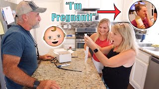 TELLING OUR FAMILY WERE PREGNANT Pregnancy Reactions [upl. by Kane940]