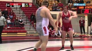 Edinboro Fighting Scots at Ohio State Buckeyes Wrestling Heavyweight  Miller vs Tavanello [upl. by Rogozen]