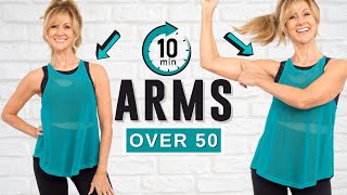 10 Minute Arm And Shoulder Workout With Dumbbell Weights [upl. by Alaine]