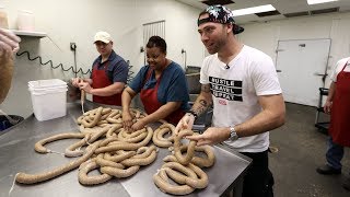 HOW CAJUN BOUDIN IS MADE  New Iberia Louisiana [upl. by Lammaj]