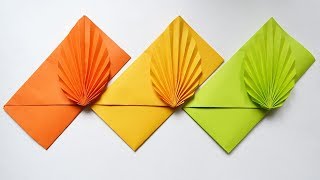 How to make a Colored Paper ENVELOPE  Easy Origami Tutorial DIY [upl. by Luo]