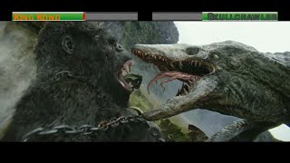 King Kong vs Skullcrawlerwith healthbars [upl. by Olnton]