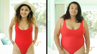 Women Try The Ultimate SizeInclusive Swimsuit [upl. by Orgell]