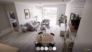 Unreal Engine Interactive Walkthrough Virtual Reality  Apartment Interior [upl. by Roby]