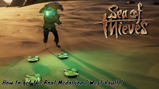 Sea of Thieves  Shores of Gold  How to get the Boat Medallion  West Vault [upl. by Marshal896]