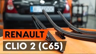 Comment remplacer des essuieglaces sur RENAULT CLIO 2 C65 TUTORIEL AUTODOC [upl. by Elayne585]