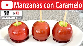 MANZANAS CON CARAMELO  Vicky Receta Facil [upl. by Engle111]