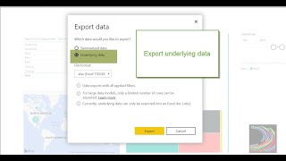 Export underlying data Power BI [upl. by Hasina]