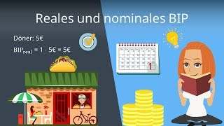 Reales und nominales BIP Bruttoinlandsprodukt einfach erklärt [upl. by Arag366]