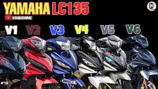 PERBEZAAN LC V1 V2 V3 V4 V5 V6  YAMAHA LC135 2020 [upl. by Ttcos]