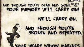 Welcome To The Black Parade  My Chemical Romance Lyrics [upl. by Alithea151]