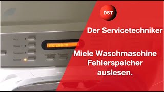 Miele Waschmaschine Fehlerspeicher Auslesen ohne PC How to enter Service Mode [upl. by Vernon327]