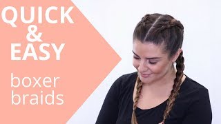 How To Boxer Braids Dutch Braids [upl. by Amuh]