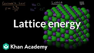 Lattice energy  Molecular and ionic compound structure and properties  AP Chemistry  Khan Academy [upl. by Kendry]