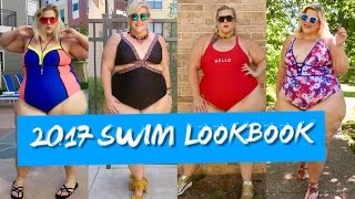 PLUS SIZE SWIMSUIT LOOKBOOK Monokinis Metallics and More [upl. by Pacorro]