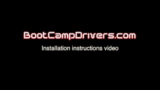 BootCampDrivers Installation Video [upl. by Rosemonde]