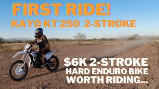 Kayo KT 250 2Stroke Ride Review  Sub 6k Enduro Motorcycle [upl. by Evelin]