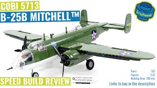 COBI 5713 North American B25B Mitchell™  Speed Build Review [upl. by Abram697]