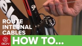 How To Fit Internal Cables On A Road Bike [upl. by Llirret]