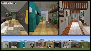 Minecraft  10 Hallway Designs Plus Tips [upl. by Lody]