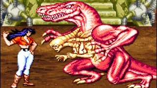 Cadillacs and Dinosaurs Arcade All Bosses No Death [upl. by Tanitansy459]