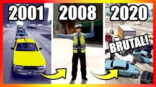 Evolution of TRAFFIC LOGIC in GTA Games 20012020 [upl. by Lecrad]