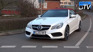 2015 Mercedes E 500 Cabrio 407hp  DRIVE amp SOUND 1080p [upl. by Stockwell]