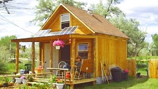 How to build a 14x14 solar cabin [upl. by Gerard517]