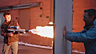 Flamethrower vs Aerogel [upl. by Nicolau]