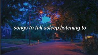 songs to fall asleep listening to an acoustic playlist [upl. by Rajewski346]