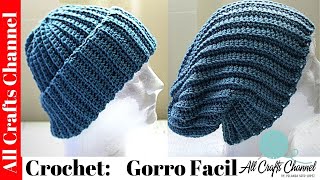 CROCHET Gorro facil rapido y Bonito [upl. by Iad]