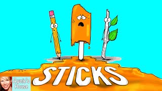 ☀️ Kids Book Read Aloud STICKS by Diane Alber [upl. by Edwards]