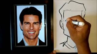 How To Draw A Caricature Using Easy Basic Shapes [upl. by Seaddon]