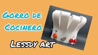 Cómo hacer un gorro de cocinero [upl. by Jonina]