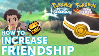 Pokémon BDSP  How to Increase Friendship [upl. by Oletta]