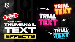 BEST TEXT EFFECTS for YouTube Thumbnails FREE PSD [upl. by Ilegna]