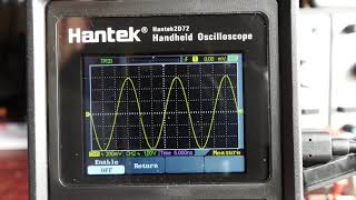 Hantek 2D72 Hand held Oscilloscope review [upl. by Adelice]