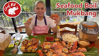 SEAFOOD BOIL MUKBANG [upl. by Odinevneib]