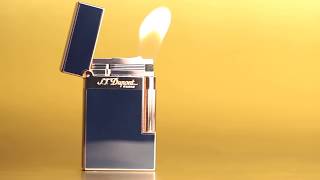 ST Dupont Blue amp Gold Ligne 2 Lighter [upl. by Salomon]