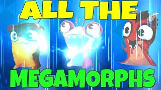 ALL THE MEGAMORPHS  EVOLVING ALL SLUGS  NEW UPDATE Slugterra Slug It Out 2 Bajoterra [upl. by Lucy529]