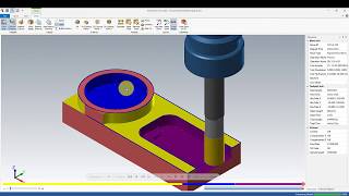 MASTERCAM 2019  2D For beginners  Tutorial Pocket 2D [upl. by Ailaza]