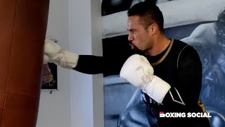 Joseph Parker unloads on the heavy bag ahead of Derek Chisora bout  ChisoraParker [upl. by Rocky]