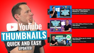 How to Make a YouTube Thumbnail  Quick and Easy [upl. by Ariait]