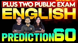 Plus Two Public Exam English  Prediction 60  Eduport Plus Two [upl. by Weirick203]