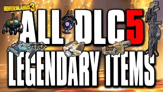 Borderlands 3  All DLC 5 Legendary Items Guide  ARMS RACE [upl. by Greg]