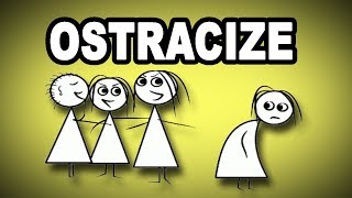 ✔️✔️✔️❌👀 Learn English Words OSTRACIZE  Meaning Vocabulary with Pictures and Examples [upl. by Secrest]